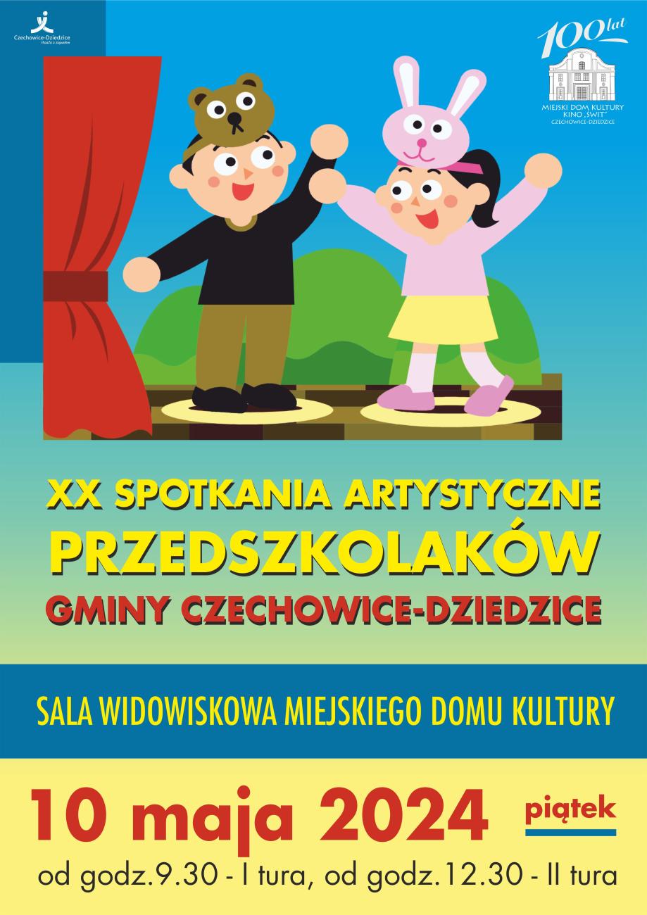 plakat XX Spotkań Artystycznych Przedszkolaków