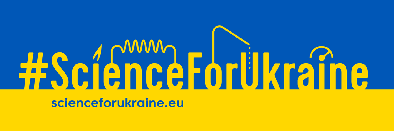 baner projektowy w barwach narodowych Ukrainy