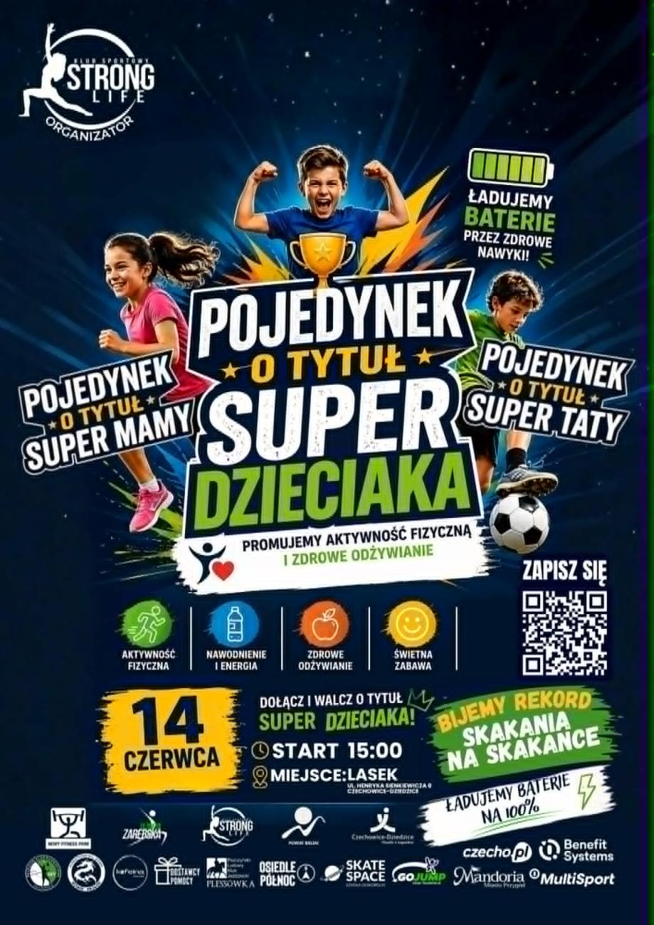 Plakat „Pojedynku o Tytuł super Dzieciaka”
