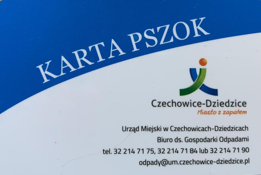 widok awersu karty użytkownika z logotypem gminy