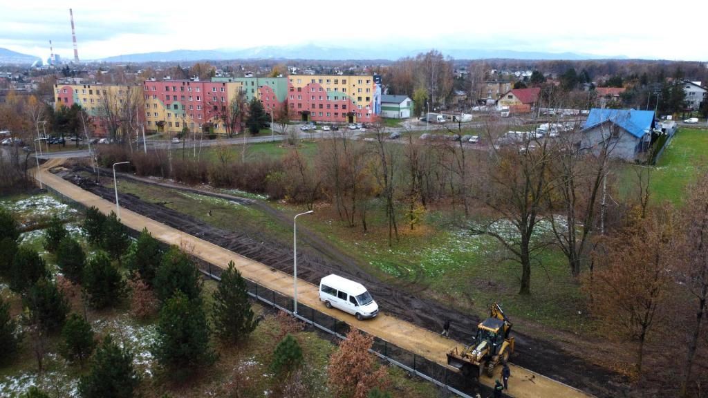 budowa ciągu pieszo-rowerowego na odcinku pomiędzy ulicami Falistą i Bestwińską w Czechowicach-Dziedzicach