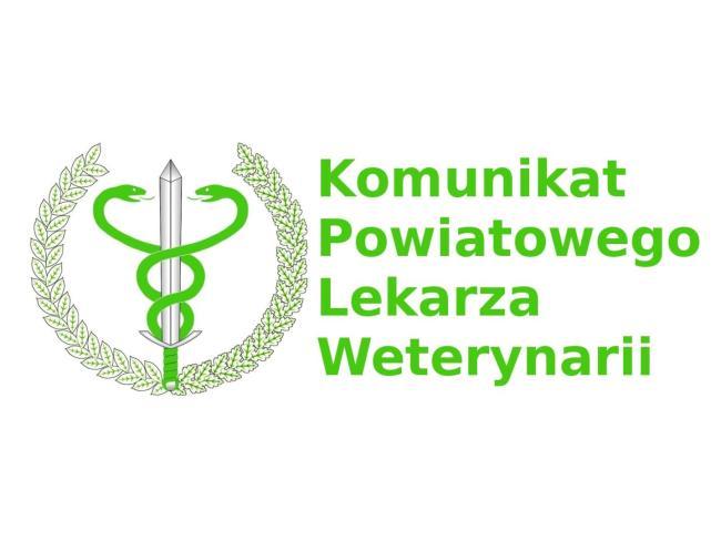 Zielony logotyp Powiatowego Lekarza Weterynarii