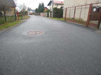 Nowy asfalt na ulicy Nadwiślańskiej