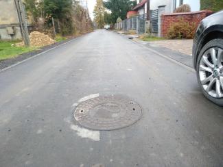 Nowy asfalt na ulicy Kwiecistej