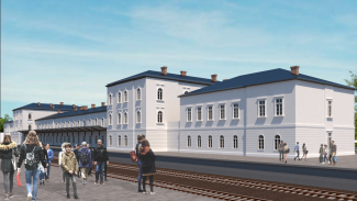 wizualizacja dworca kolejowego w Czechowicach-Dziedzicach