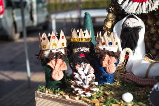 trzej królowie - figurki w szopce bożonarodzeniowej