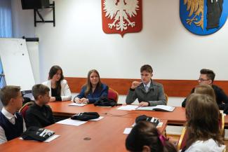 pierwsze posiedzenie Młodzieżowej Rady Miejskiej w Czechowicach-Dziedzicach