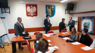 pierwsze posiedzenie Młodzieżowej Rady Miejskiej w Czechowicach-Dziedzicach