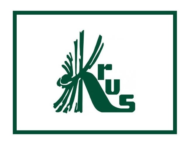 Logotyp KRUS - zielony na białym tle